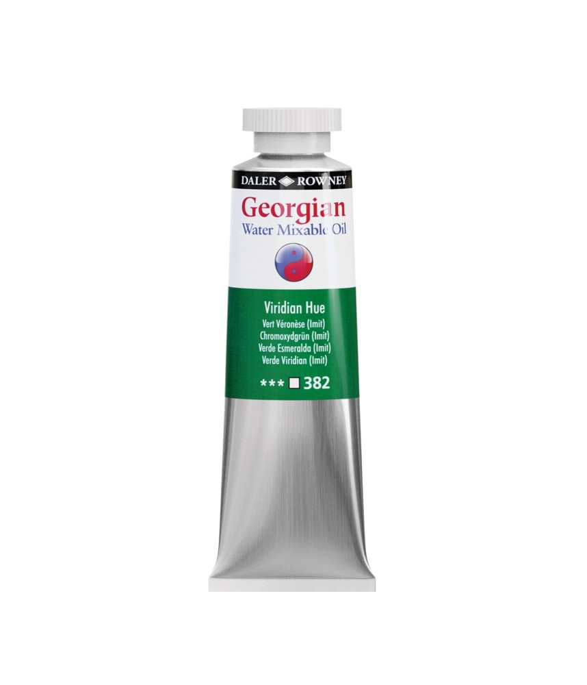 Daler Rowney Georgian Water Mixable Oil 37ml Virdian Hue 382