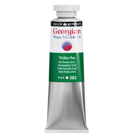 Daler Rowney Georgian Water Mixable Oil 37ml Virdian Hue 382