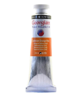 Daler Rowney Georgian Water Mixable Oil Paint 37ml Cadium Orange Hue 619