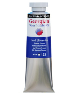 Daler Rowney Georgian Water Mixable Oil Paint 37ml French Ultramarine 123
