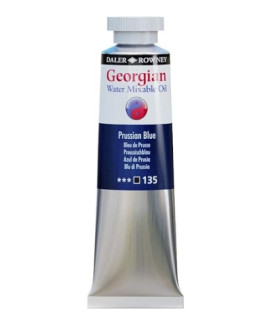 Daler Rowney Georgian Water Mixable Oil Paint 37ml Prussian Blue 135