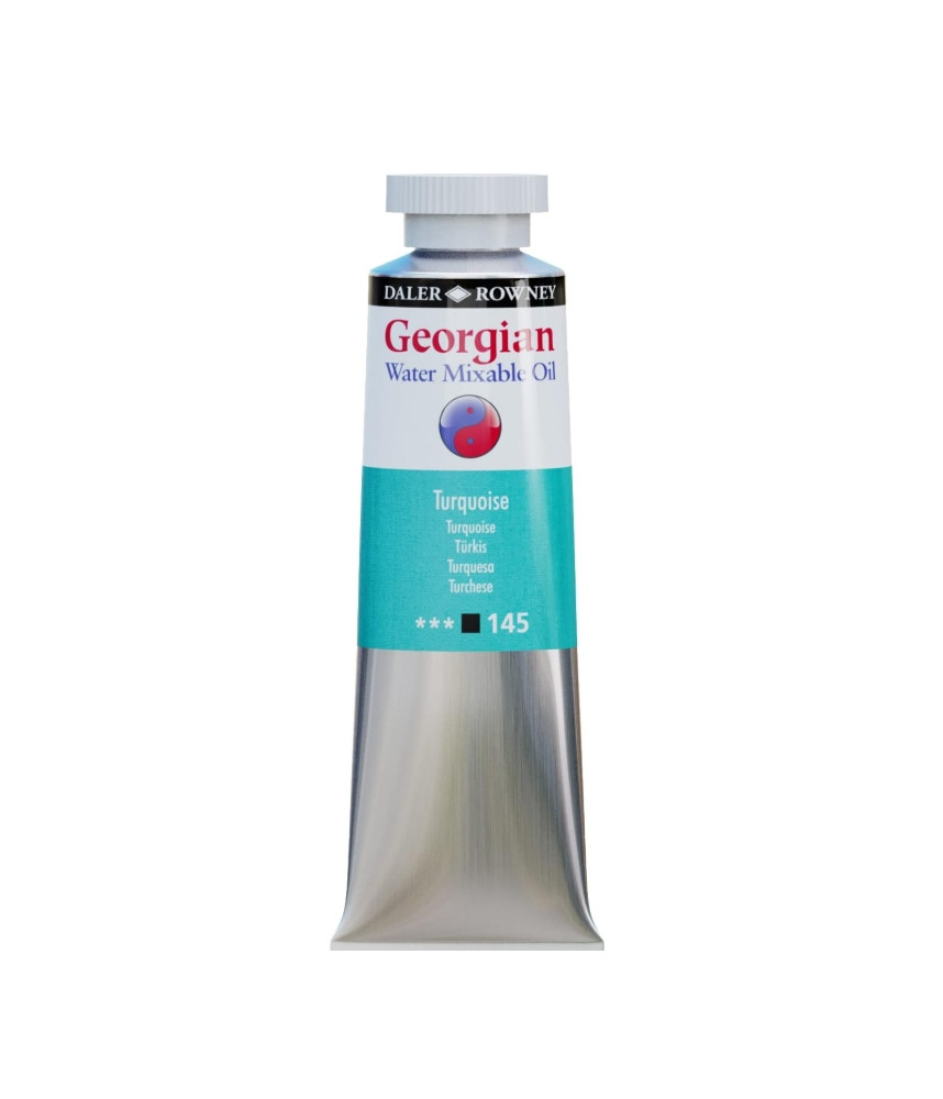 Daler Rowney Georgian Water Mixable Oil Paint 37ml Turquoise 145