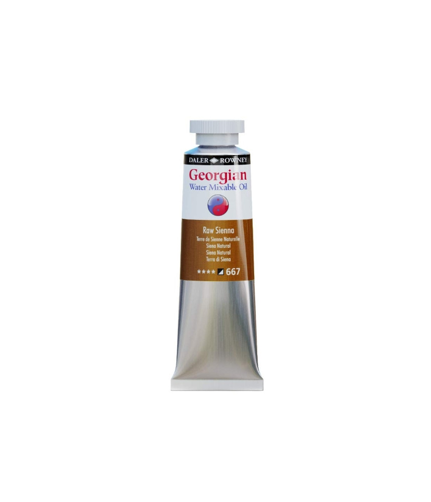 Daler Rowney Georgian Water Mixable Oil Paint 37ml Raw Sienna 667