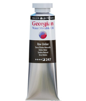 Daler Rowney Georgian Water Mixable Oil Paint 37ml Raw Umber 247