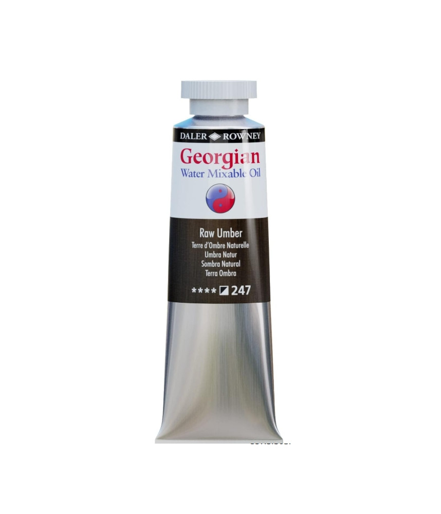Daler Rowney Georgian Water Mixable Oil Paint 37ml Raw Umber 247