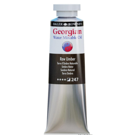 Daler Rowney Georgian Water Mixable Oil Paint 37ml Raw Umber 247