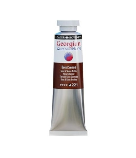 Daler Rowney Georgian Water Mixable Oil 37ml Burnt Sienna 221