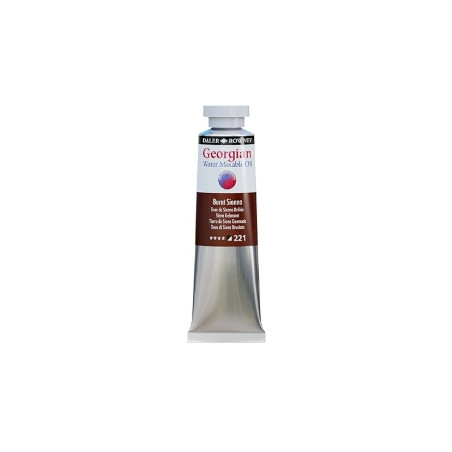 Daler Rowney Georgian Water Mixable Oil 37ml Burnt Sienna 221