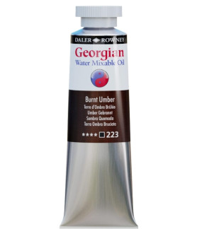 Daler Rowney Georgian Water Mixable Oil 37ml Burnt Umber 223