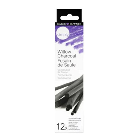 Daler Rowney Simply Willow Charcoal 12 x Asst.