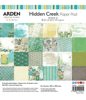 Arden Creative Studio - Hidden Creek - Paper pad 12" x 12"