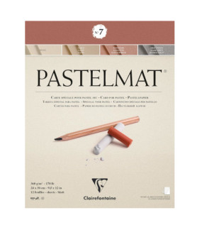 Clairefontaine Pastelmat Single Sheets - Beige/Sand/Sanguine/Dark Grey - 30cm x 40cm