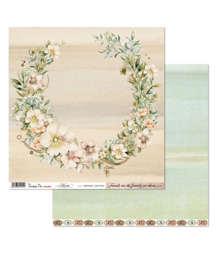 Penelope Dee Mocha 12 x 12 Scrapbook Paper - Freshly Ground