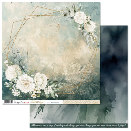 Penelope Dee Petals & Sage 12 x 12 Scrapbook Paper - Love & Laughter