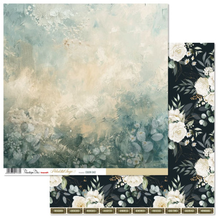 Penelope Dee Petals & Sage 12 x 12 Scrapbook Paper Golden Sage