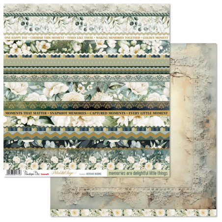 Penelope Dee Petals & Sage 12 x 12 Paper - Scrapbook Keepsakes Blooms