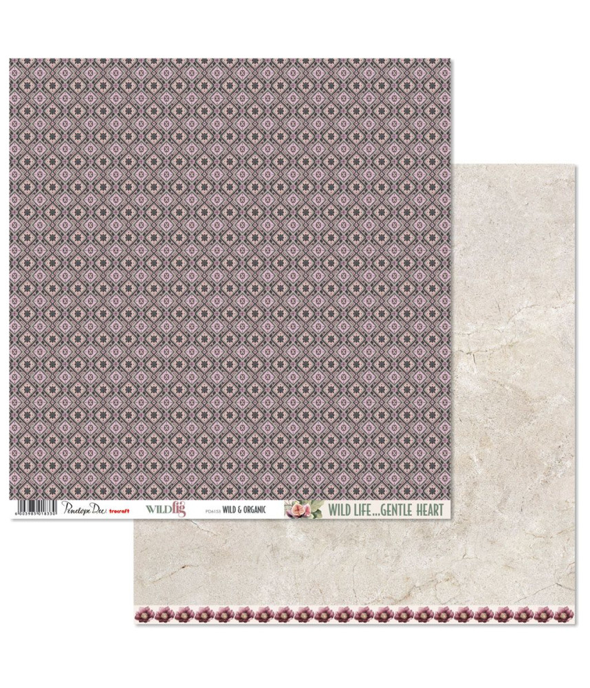 Penelope Dee Wild Fig 12 x 12 Scrapbook Paper Wild & Organic