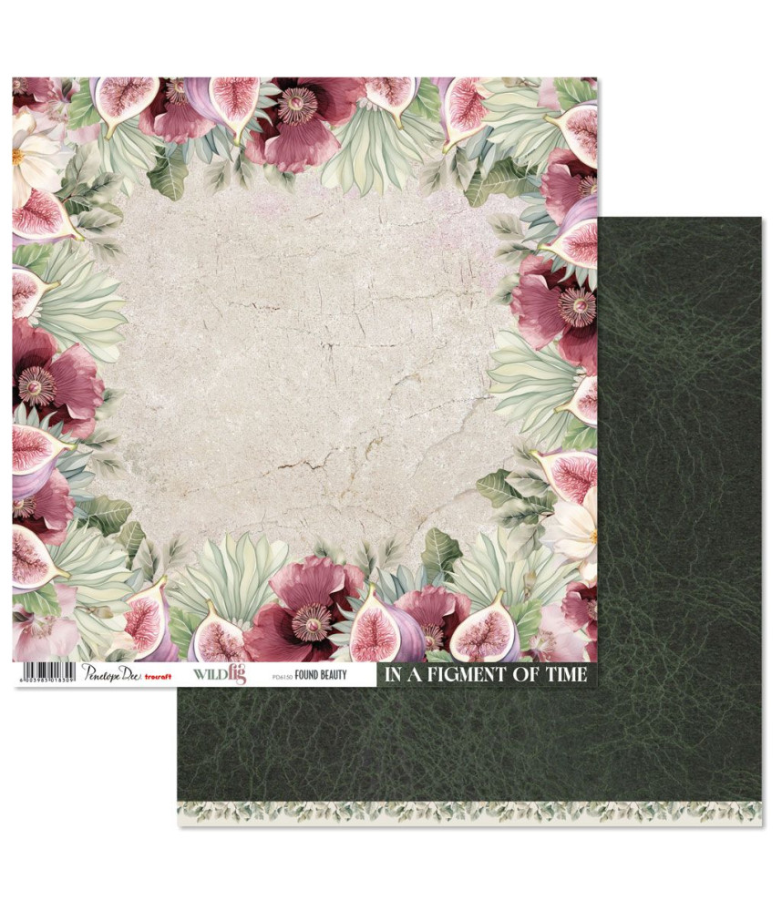 Penelope Dee Wild Fig 12 x 12 Scrapbook Paper Found Beauty