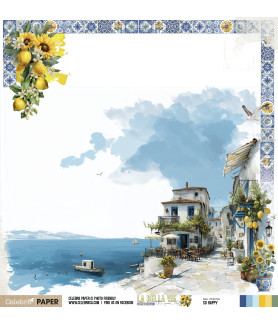 Celebr8 La Bella Vie 12 x 12 Scrapbook Paper - So Happy