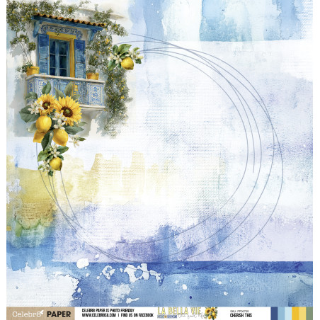 Celebr8 La Bella Vie 12 x 12 Scrapbook Paper - Cherish This