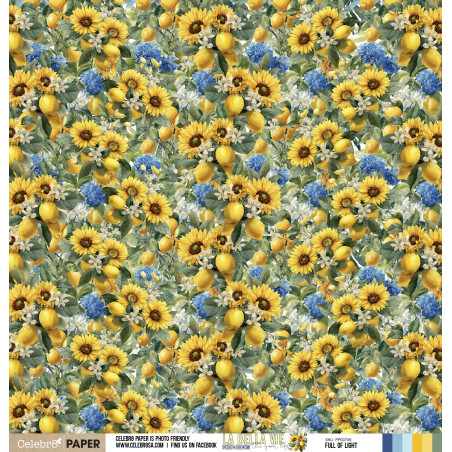 Celebr8 La Bella Vie 12 x 12 Scrapbook Paper - Full of Light