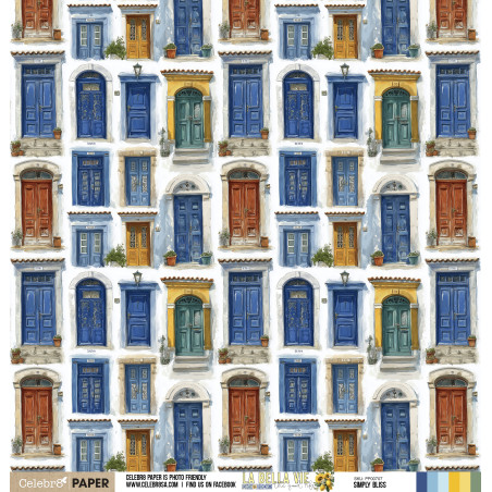 Celebr8 La Bella Vie 12 x 12 Scrapbook Paper - Simply Blis