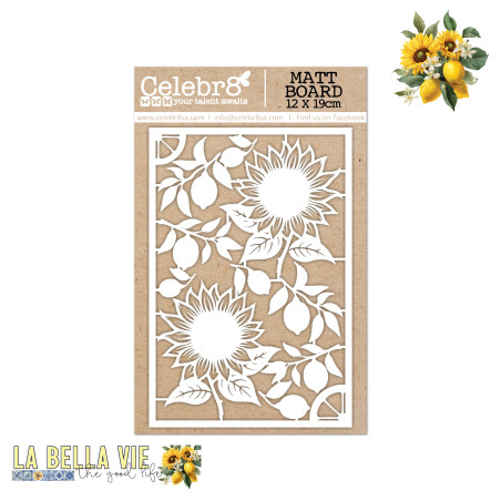 Celebr8 La Bella Vie Chipboard Sunflowers
