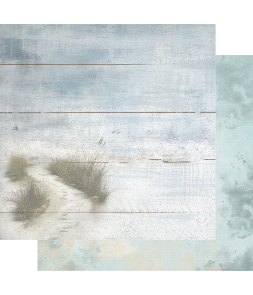 Uniquely Creative Coastal Bliss 12 x 12 Scrapbook Paper - Lost In The Sand