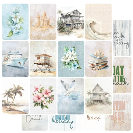 Uniquely Creative Coastal Bliss 12 x 12 Scrapbook Paper Summer Vibes