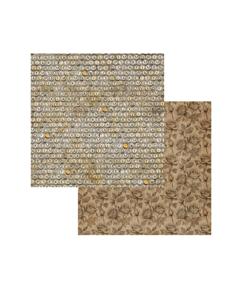 49 and Market Nostalgic Moments 12 x 12 Scrapbook Paper - Family