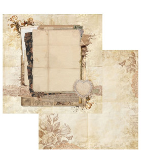 49 and Market Nostalgic Moments 12 x 12 Scrapbook Paper - Cherish