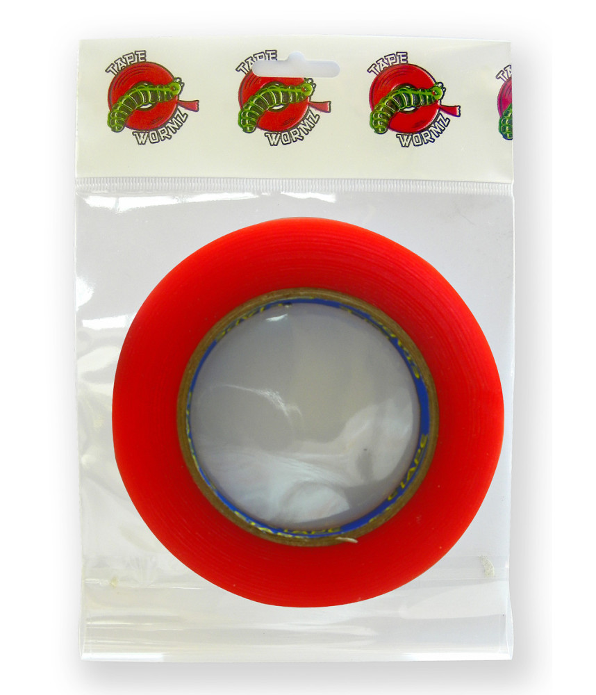 Tape Wormz Red Double Sided High Tack Tape- 12mm x 33m