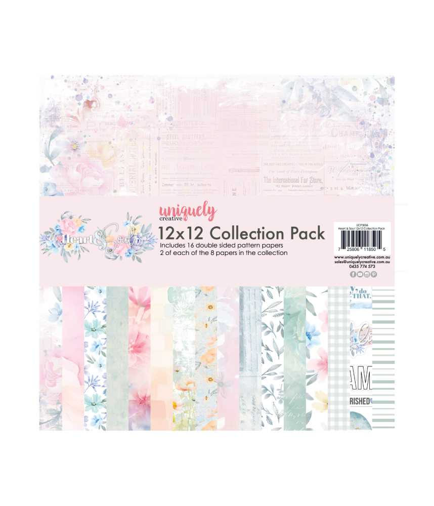Uniquely Creative 12 x 12 Paper Pack - Heart & Soul