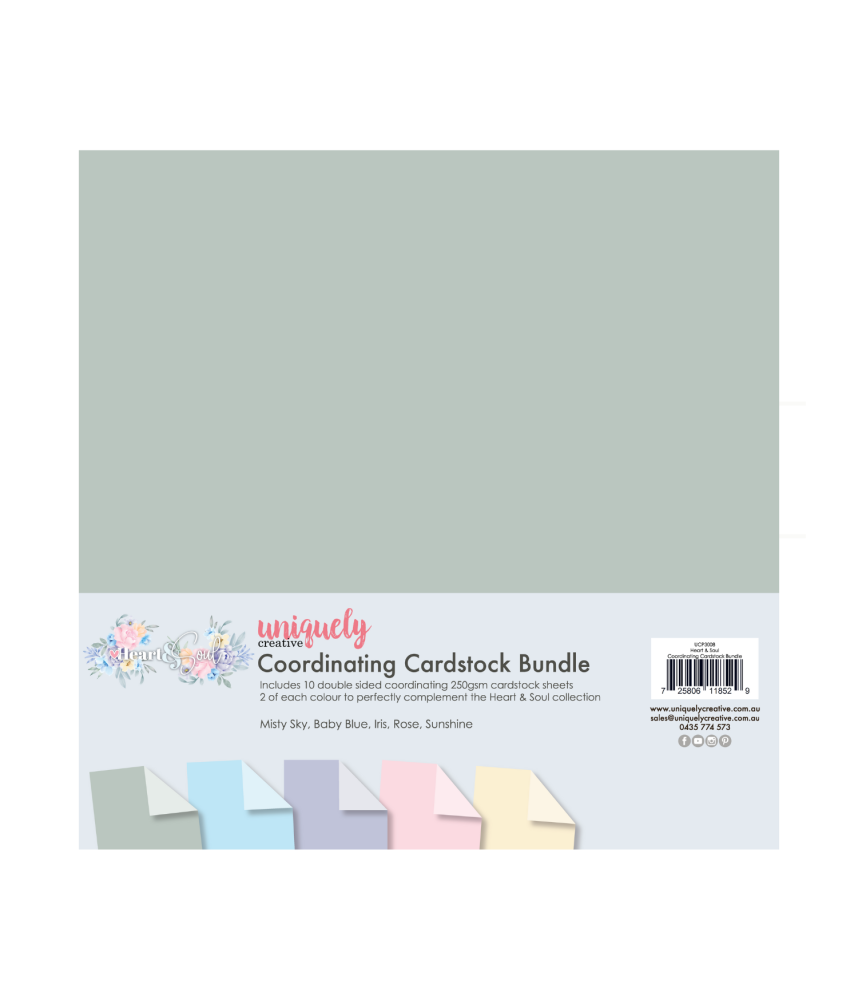 Uniquely Creative Heart & Soul 12 x12 Coordinating Cardstock Bundle