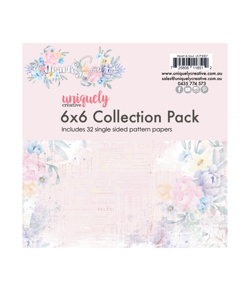 Uniquely Creative 6 x 6 Scrapbook Paper Pack - Heart & Soul