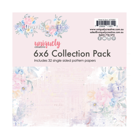 Uniquely Creative 6 x 6 Scrapbook Paper Pack - Heart & Soul
