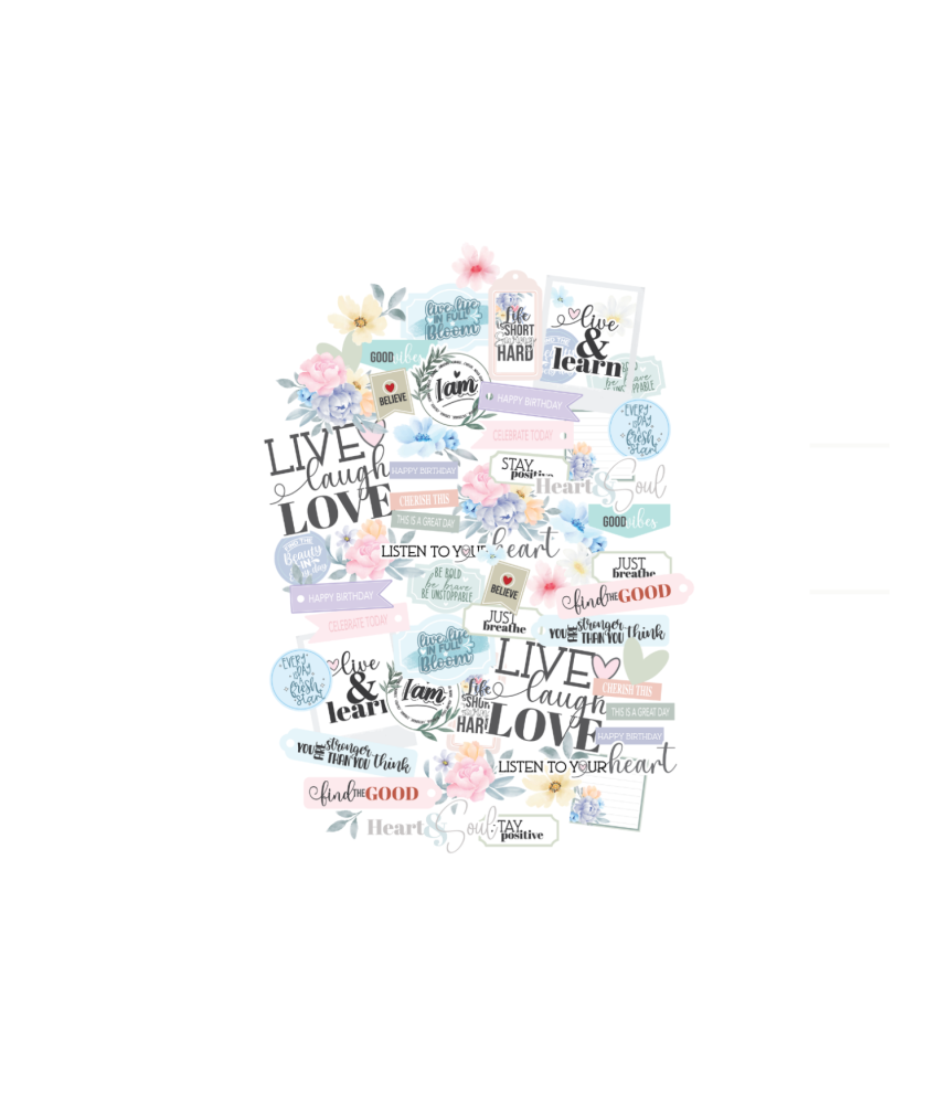 Uniquely Creative Heart & Soul Die Cuts/Ephemera