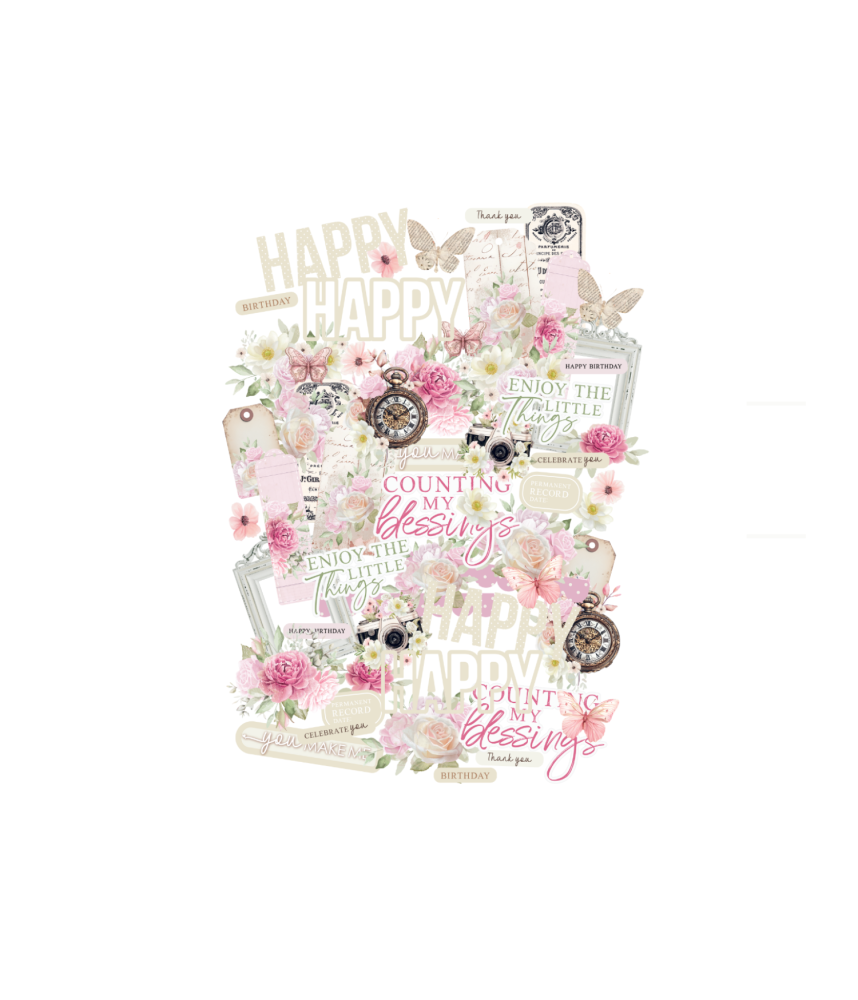 Uniquely Creative Dear Diary Die Cuts/Ephemera Pack
