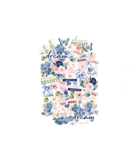 Uniquely Creative Indigo Bloom Die Cuts/Ephemera Pack