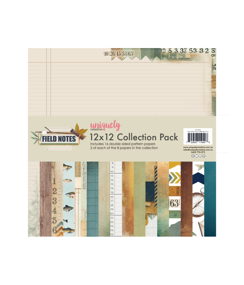 Uniquely Creative 12 X 12 Scrapbook Paper Pack - Field Notes