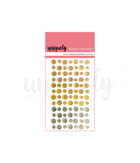 Uniquely Creative Mixed Metals Sparkly Stickers
