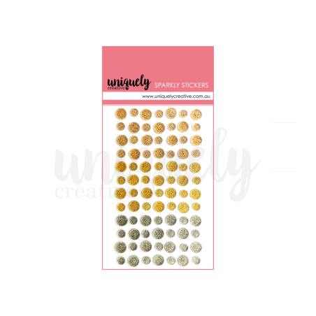 Uniquely Creative Mixed Metals Sparkly Stickers