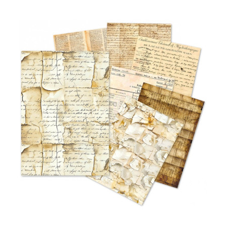 Ciao Bella A5 Tissue Paper– 24 Sheets Vintage Manuscript