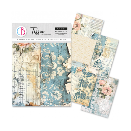 Ciao Bella A4 Tissue Paper MIX French Blue