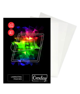 CROXLEY A3 Laminating Pouches - Gloss