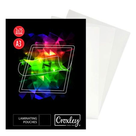 CROXLEY A3 Laminating Pouches - Gloss