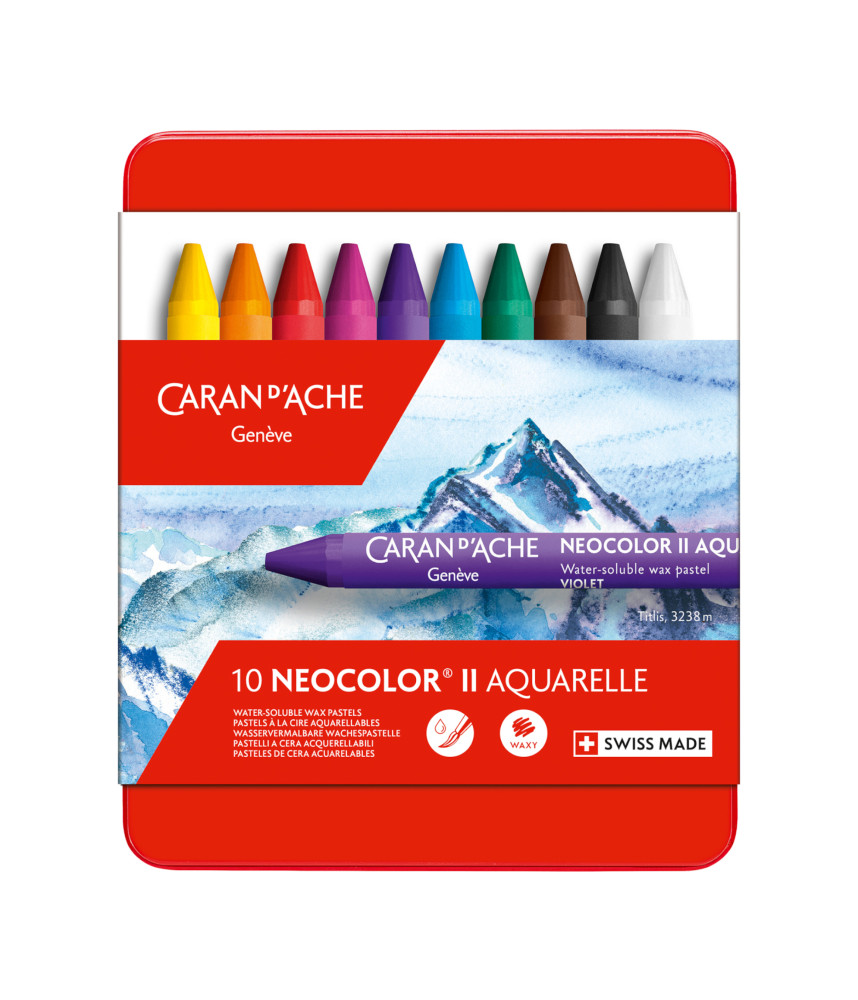 Caran D'Ache Neocolor 2 Aquarelle Pastel Sets 10pc