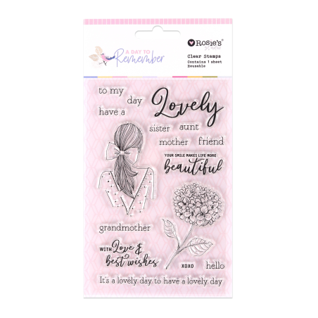 Rosies Studio Clear Stamp Day to Remember