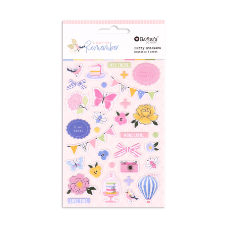 Rosies Studio Day to Remember Puffy Motif Stickers
