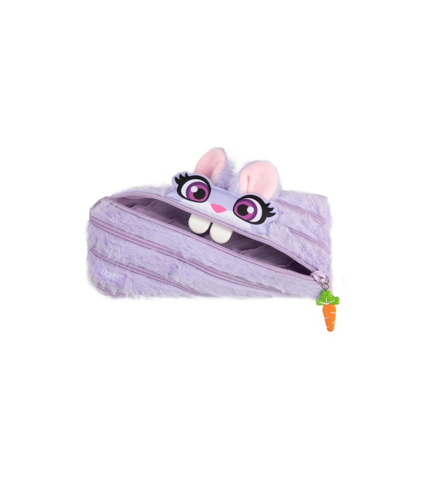 Zipit Pencil Bag Bunny Purple